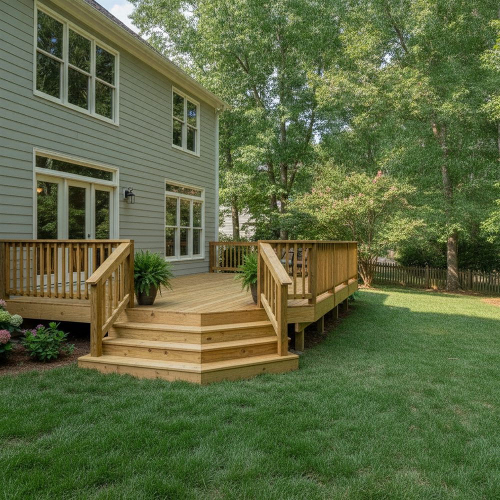 Custom Backyard Deck — Decks, Apex, NC