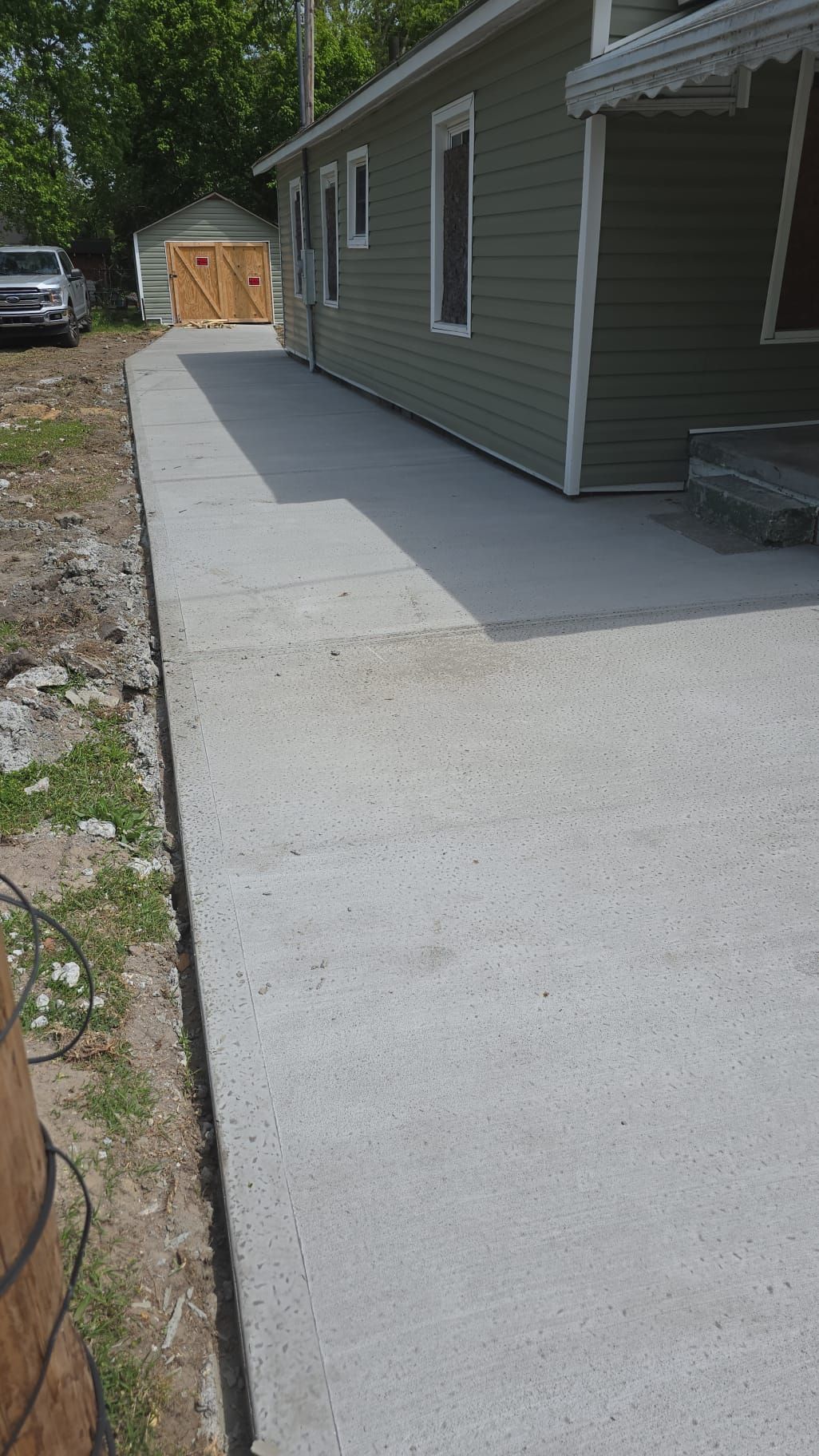New Concrete Driveway